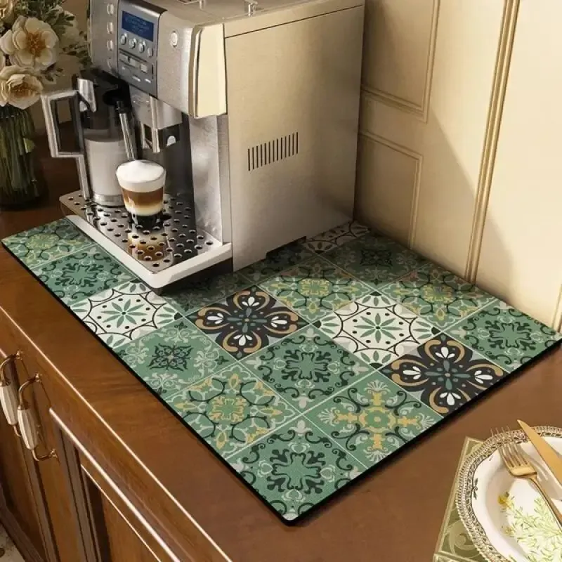 Heat Insulation Meal Mat, Dish Drying Mat, Waterproof and Oilproof Placemat, Kitchen Sink Mat
