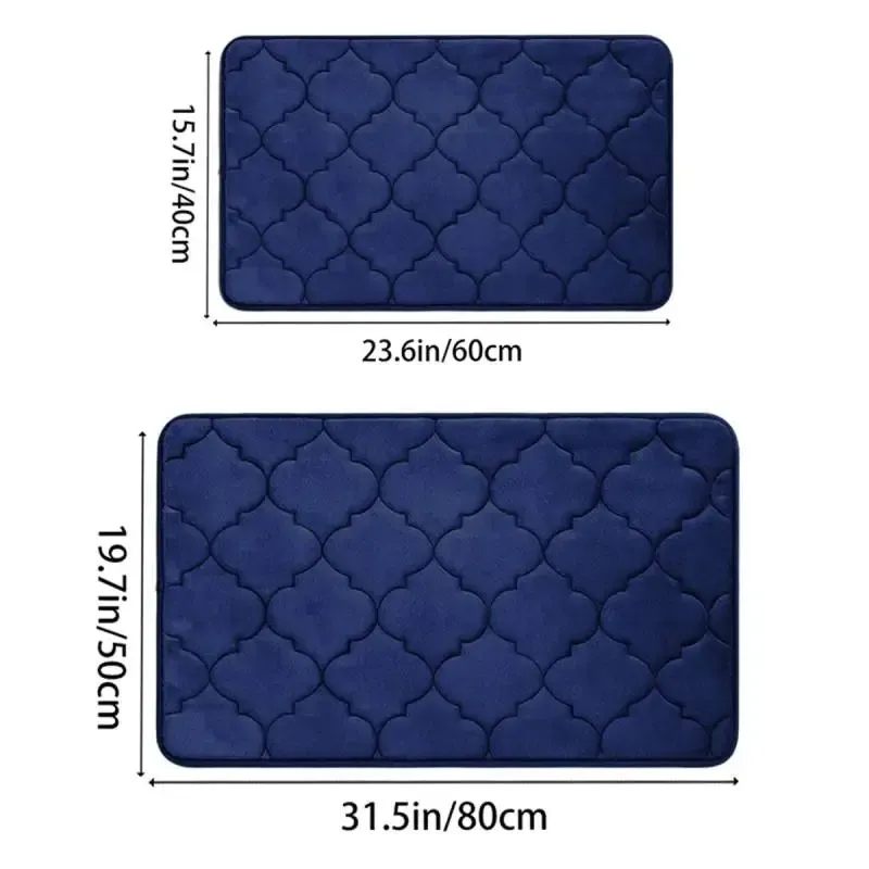 Memory Foam Bathroom Rug, Anti-Slip Bathroom Mat, Ultra Soft Floor Mat, Non-Slip Water Absorbent